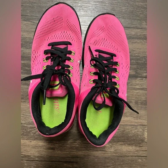 Nike Flex Women's Pink Running Shoes Size 7 - Picture 2 of 9